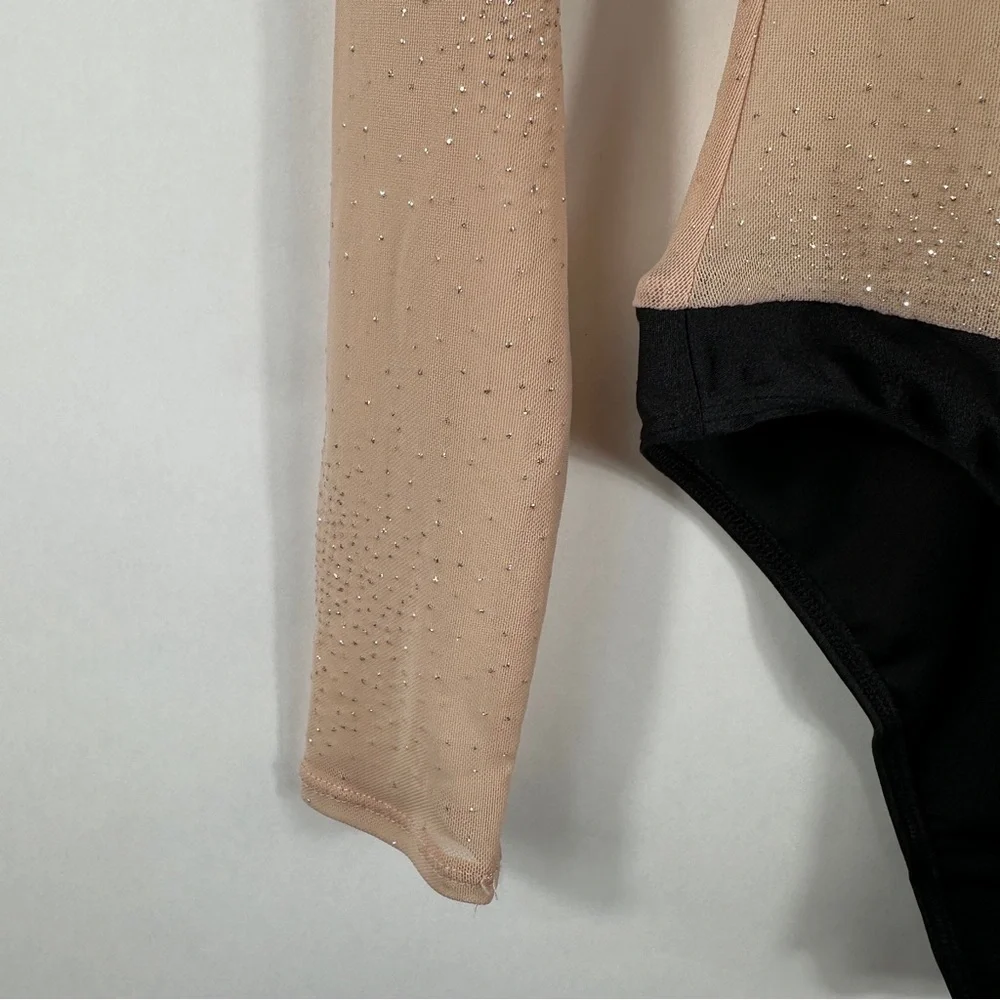 Urban Outfitters Nude Mesh Bodysuit | Size Small - Picture 6 of 11